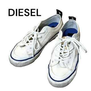 ディーゼル(DIESEL)のDIESEL ディーゼル スニーカー ローカットシューズ 靴 ホワイト 24.5(スニーカー)