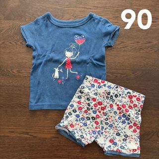 ベビーギャップ(babyGAP)のgap 半袖　パジャマ　ショートパンツ　セット　90(パジャマ)