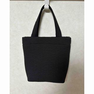 ヌビバッグ　黒　トートバッグ小　ハンドメイド(バッグ)