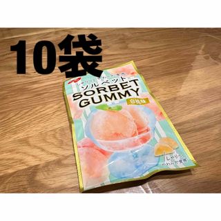 NOBEL SORBET GUMMY ノーベル ソルベットグミ 白桃味 10袋