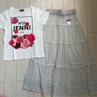 ジェニィラブ(JENNI love)のjennilove  ジェニィ Tシャツ チュールスカート 130 140(スカート)