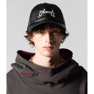 glamb - glamb Spin Logo Leather Cap