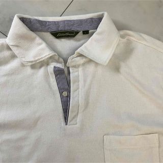 エディーバウアー(Eddie Bauer)のエディーバウアー 白ポロシャツ　L  XL(ポロシャツ)