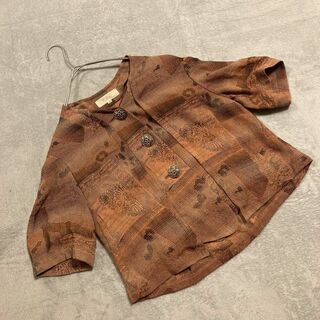 【my Robe】（11）ジャケット　日本製 薄地 トップス シャツ(シャツ/ブラウス(半袖/袖なし))