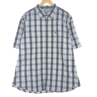 カーハート(carhartt)の古着 カーハート Carhartt RELAXED FIT 半袖 ボタンダウン チェックシャツ メンズXXL /eaa443937(シャツ)