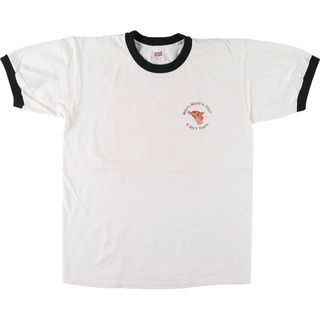 アンビル(Anvil)の古着 90年代 アンビル Anvil バックプリント リンガーTシャツ プリントTシャツ USA製 メンズL ヴィンテージ /eaa445567(Tシャツ/カットソー(半袖/袖なし))