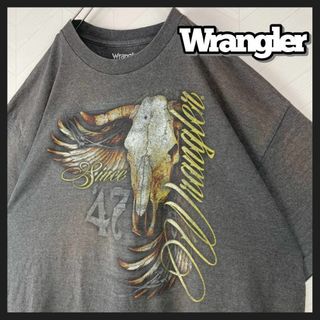 ラングラー(Wrangler)のWrangler Tシャツ バァッファロー スカル 牛 頭 骨 オーバーサイズ(Tシャツ/カットソー(半袖/袖なし))