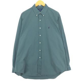 ラルフローレン(Ralph Lauren)の古着 ラルフローレン Ralph Lauren BLAKE 長袖 ボタンダウンシャツ メンズL /eaa447927(シャツ)