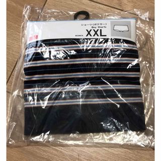 UNIQLO - 【サイズXXL】新品　ユニクロUNIQLO　ショーツ（ボクサー）ネイビーボーダー