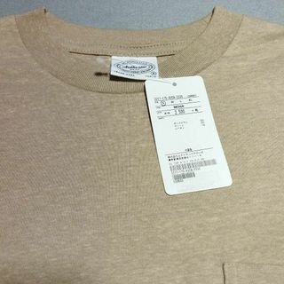 ユナイテッドアローズグリーンレーベルリラクシング(UNITED ARROWS green label relaxing)の【 未使用 】BEIGE S クルーネック ポケット 半袖 Tシャツ(Tシャツ/カットソー(半袖/袖なし))