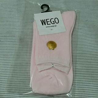 ウィゴー(WEGO)のyumi様専用 WEGO シェルチャーム ピンク靴下(ソックス)