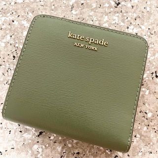 ケイトスペードニューヨーク(kate spade new york)の【kate spade】ケイトスペード 未使用品 コンパクトウォレット グリーン(財布)