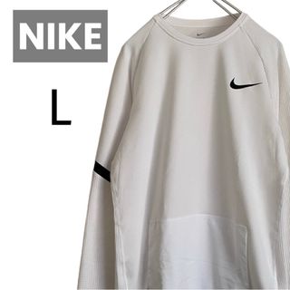 NIKE - NIKE 異素材 長袖プルオーバー Tシャツ ロンT  L  ナイキ レア 古着