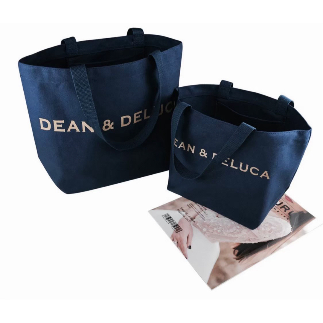 DEAN & DELUCA(ディーンアンドデルーカ)の新品★DEAN&DELUCA ディーンアンドデルーカトートバッグネイビーSサイズ レディースのバッグ(トートバッグ)の商品写真