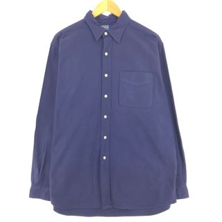 ラルフローレン(Ralph Lauren)の古着 ラルフローレン Ralph Lauren POLO by Ralph Lauren 長袖 コットンシャツ メンズL /eaa447937(シャツ)