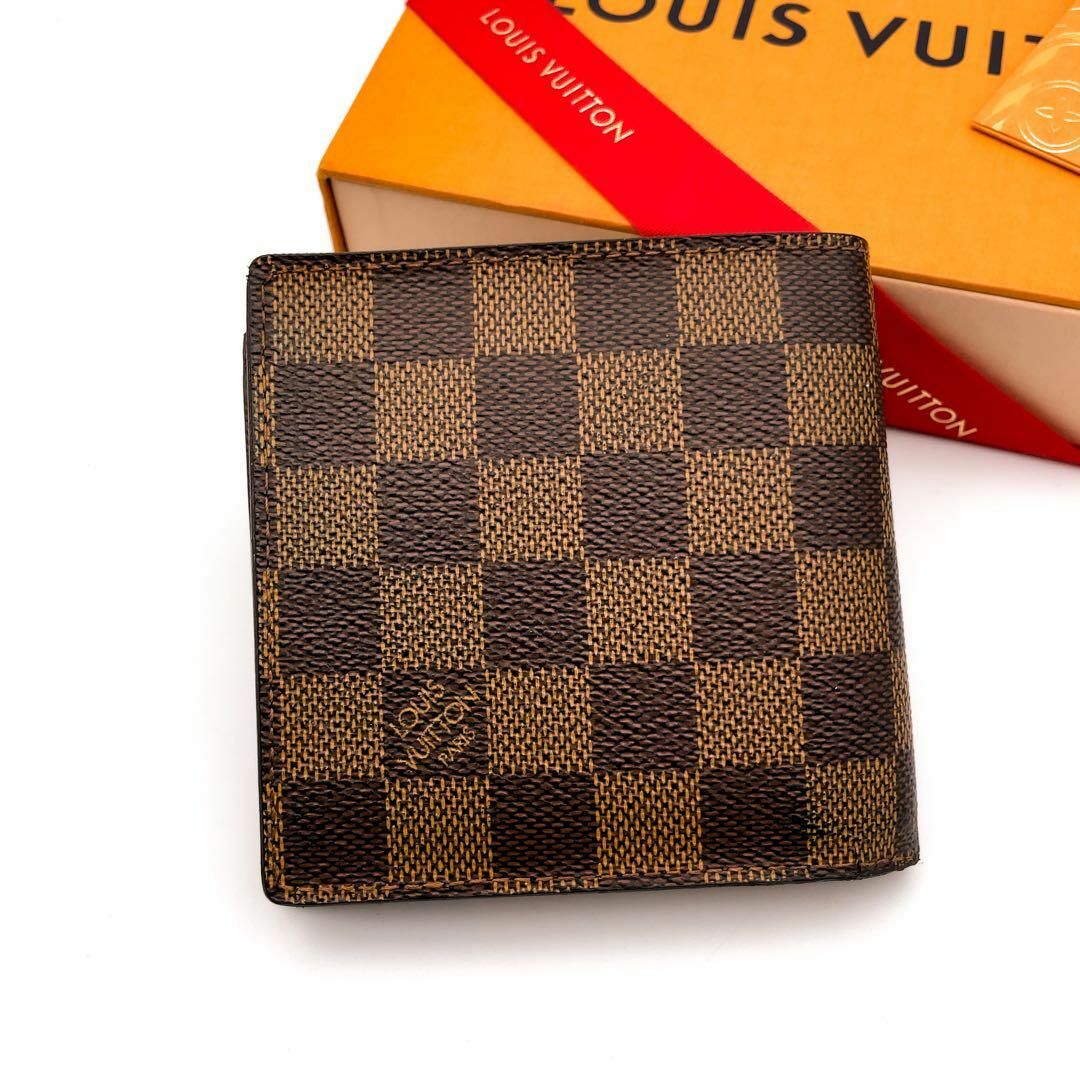 LOUIS VUITTON(ルイヴィトン)の【最高級美品】ルイヴィトン ダミエ ポルトフォイユ マルコ 折り財布 02 レディースのファッション小物(財布)の商品写真