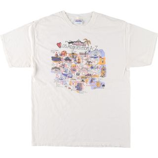 ヘインズ(Hanes)の古着 ヘインズ Hanes プリントTシャツ メンズL /eaa443328(Tシャツ/カットソー(半袖/袖なし))