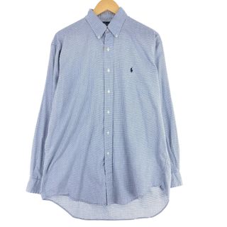 ラルフローレン(Ralph Lauren)の古着 ラルフローレン Ralph Lauren BLAKE 長袖 ボタンダウンチェックシャツ メンズXL /eaa443652(シャツ)