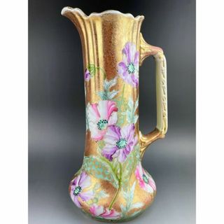 ノリタケ(Noritake)の【大型】オールドニッポン 34.8㎝ クサラシ技法 アールヌーボー様式 花瓶(陶芸)