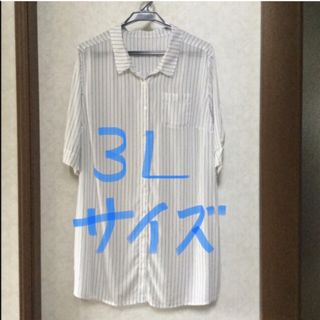 大きいサイズ　ロングシャツ　ロングブラウス　羽織り(シャツ/ブラウス(長袖/七分))