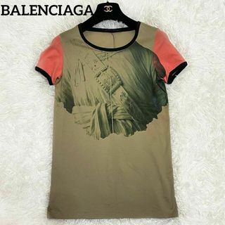 バレンシアガ(Balenciaga)のバレンシアガ　BALENCIAGA　T.A プリントTシャツ　サイズ34(Tシャツ(半袖/袖なし))