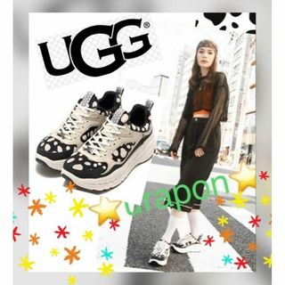 UGG - 美品✨②裏ダル✨23.5～24薄手✨UGG✨DALMATIAN✨ダルメシアン