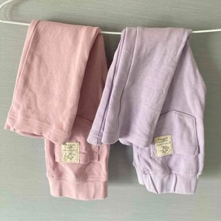 エバークローゼット(evercloset)のever closetストレッチパンツ　2本セット　ピンク&ラベンダー(パンツ/スパッツ)