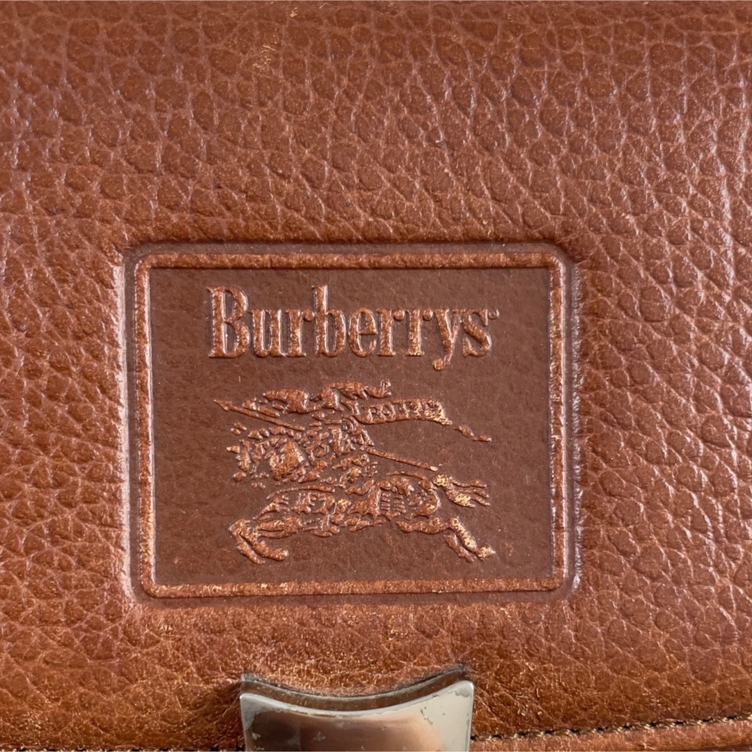 BURBERRY(バーバリー)の【希少】バーバリーズ ハンドバッグ ノバチェック ホースロゴ ヴィンテージ 茶 レディースのバッグ(ハンドバッグ)の商品写真