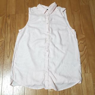 H&M - 【新品　H&M ストライプスノースリーブシャツ】