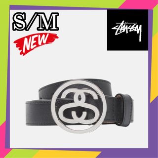 STUSSY - Stussy SS-LINK BUCKLE BELT ベルト　黒