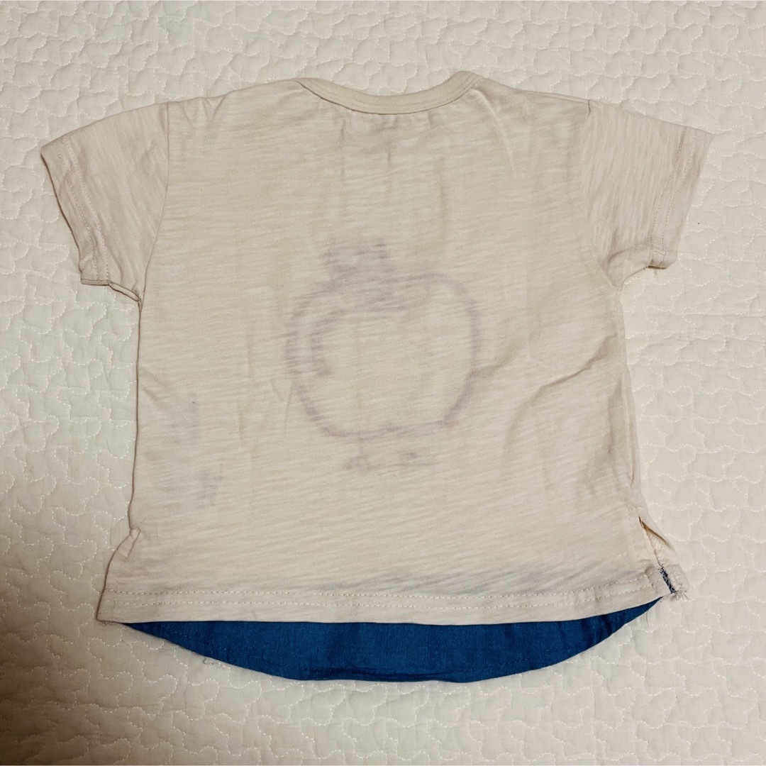 petit main(プティマイン)のプティマイン　りんごモチーフTシャツ キッズ/ベビー/マタニティのキッズ服男の子用(90cm~)(Tシャツ/カットソー)の商品写真