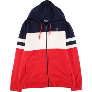 フィラ(FILA)の古着 フィラ FILA スウェットフルジップパーカー メンズXL /eaa446812(スウェット)