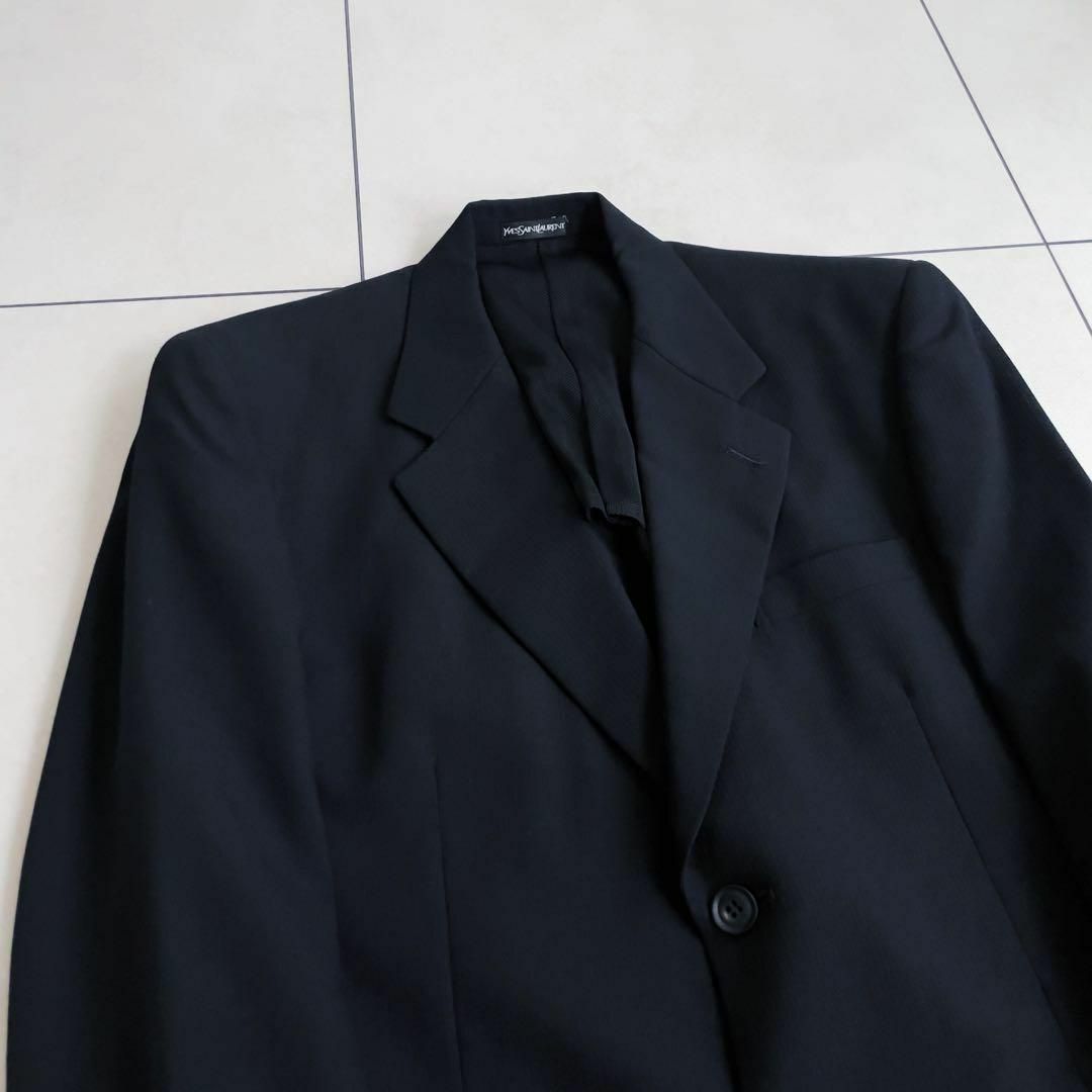 Yves Saint Laurent(イヴサンローラン)の【Yves Saint Laurent】2Bシングル セットアップ ブラック メンズのスーツ(セットアップ)の商品写真