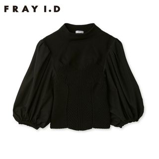 FRAY I.D - フレイ アイディー タフタスリーブホールガーメントニット FWNT231095 