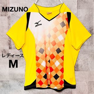 ミズノ(MIZUNO)のMIZUNOサイクリングウェア　スポーツウェア　レディース　M 胸ロゴ　イエロー(ウェア)