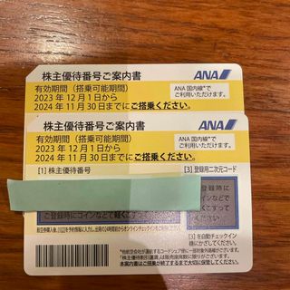 エーエヌエー(ゼンニッポンクウユ)(ANA(全日本空輸))のANA株主優待　2枚(その他)