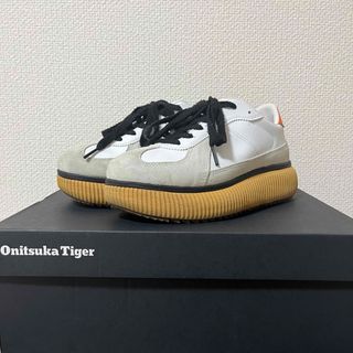 オニツカタイガー(Onitsuka Tiger)のOnitsuka Tiger DELECITY ホワイト×レッド 23.5cm(スニーカー)