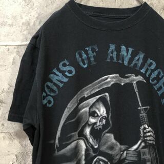 Sons of Anarchy 死神 銃 鎌 アメリカ古着 ロック系 Tシャツ(Tシャツ/カットソー(半袖/袖なし))