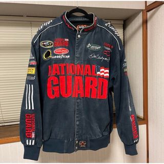 レーシングジャケット　NASCAR ビンテージ　古着　USA輸入(テーラードジャケット)