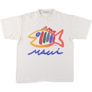 古着 90年代 SGT LEISURE プリントTシャツ USA製 メンズL ヴィンテージ /eaa443340(Tシャツ/カットソー(半袖/袖なし))