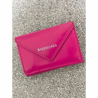 Balenciaga - バレンシアガ ペーパーミニウォレット ピンク ミニ財布