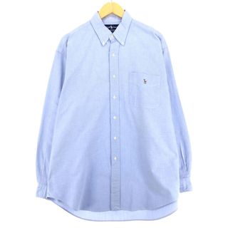 ラルフローレン(Ralph Lauren)の古着 ラルフローレン Ralph Lauren 長袖 ボタンダウンシャツ メンズL /eaa447921(シャツ)