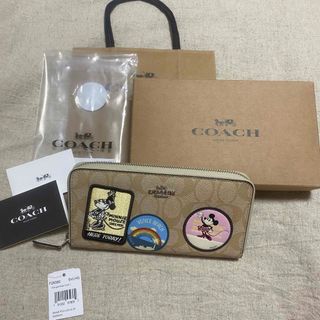 コーチ(COACH)の新品 COACH コーチ×ミニー　コラボ　長財布(財布)