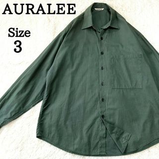 AURALEE - ✦美品✦AURALEE WASHED FINX TWILL BIG SHIRTS