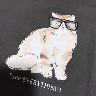 ポールアンドジョー(PAUL & JOE)のポール&ジョー　ユニクロ　Tシャツ　猫　L(Tシャツ(半袖/袖なし))