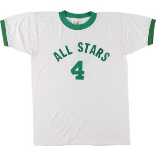 古着 80年代 MEDALLION リンガーTシャツ USA製 メンズL ヴィンテージ /eaa445569(Tシャツ/カットソー(半袖/袖なし))