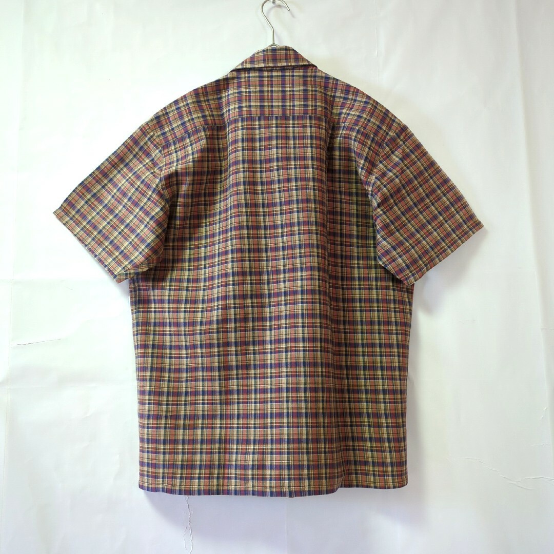 STUSSY(ステューシー)の90s オールド ステューシー 半袖 チェックシャツ 開襟 ワンポイント刺繍 M メンズのトップス(シャツ)の商品写真