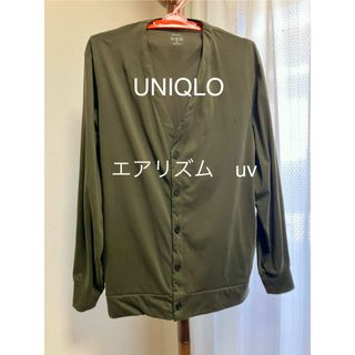 ユニクロ(UNIQLO)のメンズ　ユニクロエアリズムuvカーディガン　XL(カーディガン)