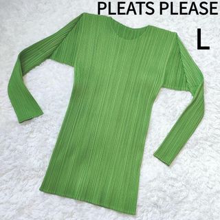 PLEATS PLEASE ISSEY MIYAKE - 【極美品】プリーツプリーズ イッセイミヤケ カットソー 長袖 Lサイズ イカ