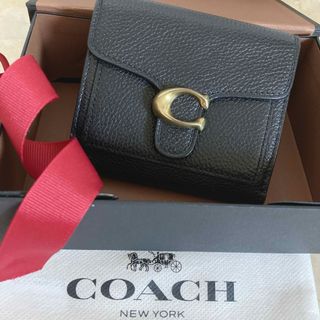 コーチ(COACH)の【コーチ】美品✨財布 タビー スモール 折り財布 コンパクト ブラック(財布)